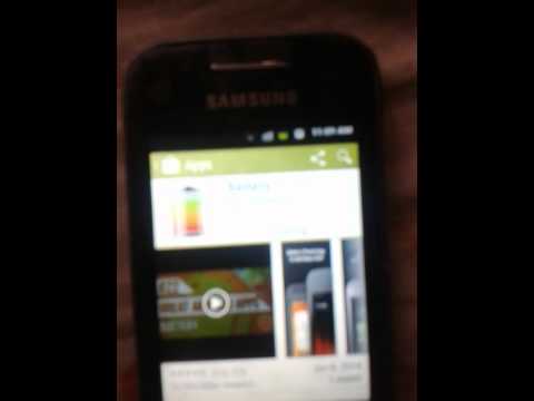 how to view battery percentage on galaxy y