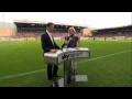 YouTube - Sky Sports reporter gets bump on the head on LIVE TV