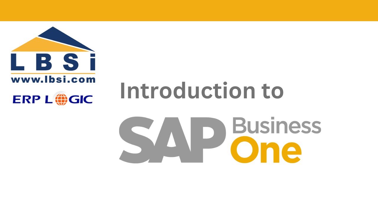LBSi and SAP Business One Intro