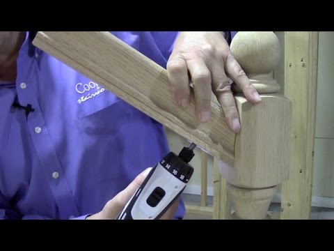 how to fasten a handrail to a newel post