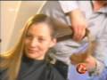 Vorher Nacher makeover - blonde long to short