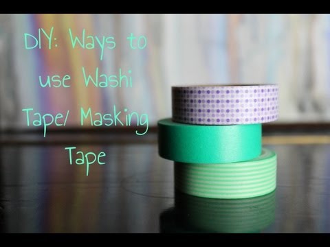 masking tape - Hey guys in this video I will show you a few different ways to use Washi Tape/ Masking Tape. Mask your Candle, mask your piano or your Cell Phone, iPod... Mu...