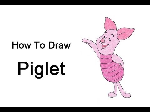 how to draw piglet