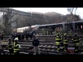 Metro-North train derails in The Bronx - YouTube