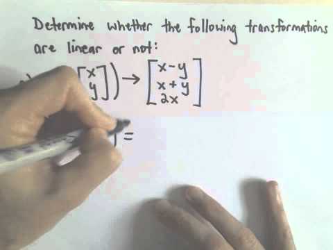 how to prove t is a linear transformation