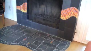 Custom fireplace installation