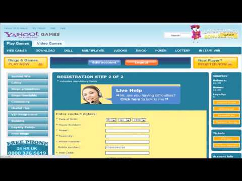 Yahoo Bingo Video Review