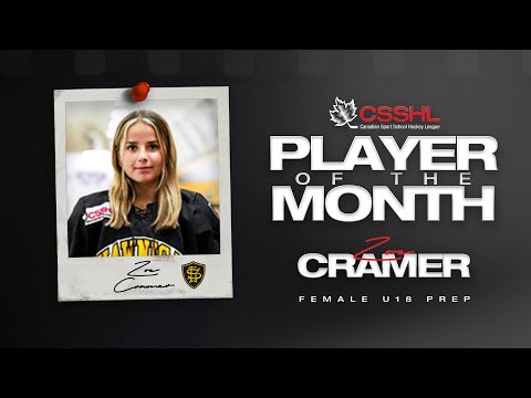  Zoe Cramer | January Female U18 Prep Player of the Month 