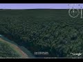 Iguazu Falls flies. Google Earth is used.. With sound.