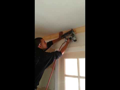 how to fasten crown molding