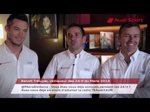 Benoît Tréluyer, vainqueur des 24H du Mans 2014, répond à @MarieDeclercq