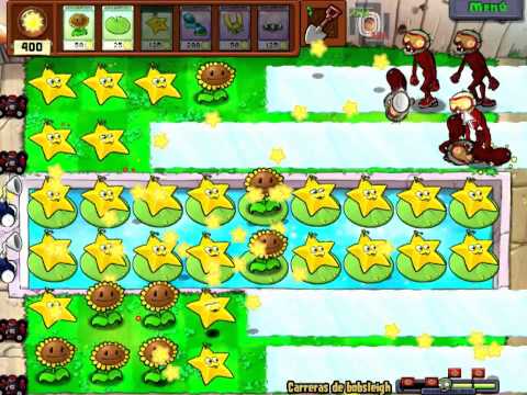 plantas contra zombies - Minijuegos pasado usando solo 3 plantas, sin perder podadoras ni aspiradoras. Puedo hacerlo de una manera aún más difícil, pero pierdo podadoras.