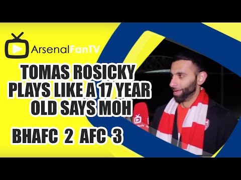 Like - Tomas Rosicky Plays Like A 17 Year Old says Moh - Brighton 2 Arsenal 3 AFTV ONLINE SHOP : http://goo.gl/rin8oW AFTV APP: IPHONE : http://goo.gl/1TNrv0 AFTV APP: ANDROID: ...