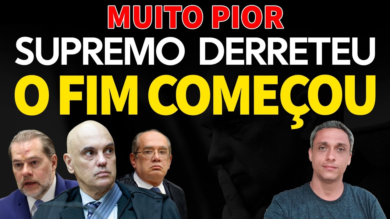 É PIOR QUE VOCÊ IMAGINA - Últimas pesquisas sobre o STF mostram que o FIM ESTÁ PRÓXIMO