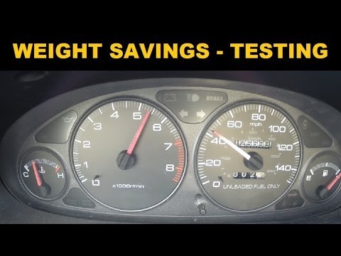 Acura Integra Weight Reduction – Acceleration Testing – Stage 1