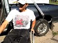 Paraplegic adapts his truck for a wheelchair