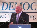 John Larson speaks at Obama kickoff rally