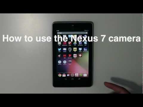 How to take photos and video with Nexus 7