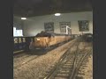 CSX freight train in HO scale