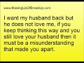 I Want My Husband Back, Best Tips to Reconcile and Get Your Husband Back.