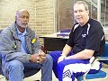 terrebonne parish school board member greg harding interviews hl bourgeois ad and head basketball coach andrew caillouet