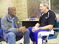 terrebonne parish school board member greg harding interviews hl bourgeois ad and head basketball coach andrew caillouet