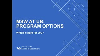 UB的MSW：哪个节目适合你？