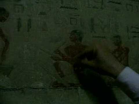 Saqqara tomb of Egyptian hieroglyphs in the tomb of T