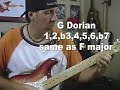 Guitar Lesson add Dorian mode to minor major pentatonic pt2