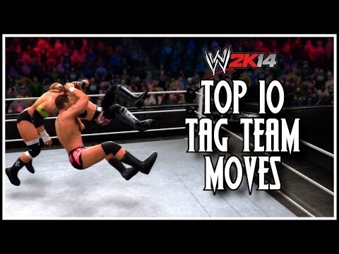 WWE 2K14 - Top 10 Tag Team Moves! (WWE 2K14 Countdown)