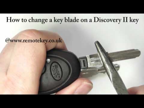 Land Rover Discovery 2 How To Change A Broken Key Blade
