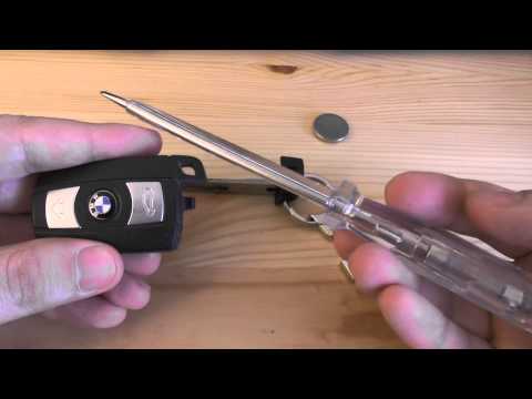 Changing / replacing a battery on BMW keys – E60 and new models [HD]