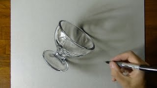 Drawing a Dessert Glass 3D Art