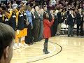 Jasmine Murray Belts the National Anthem at Tennessee Vs Mississippi State Game