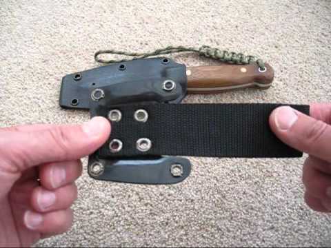 how to attach kydex sheath to belt