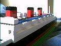Lego model of the Queen Mary Ocean Liner