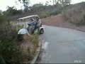 Woman Tries To Drive Golf Cart And Fails