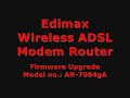 Edimax ADSL Modem Router - Firmware upgrade