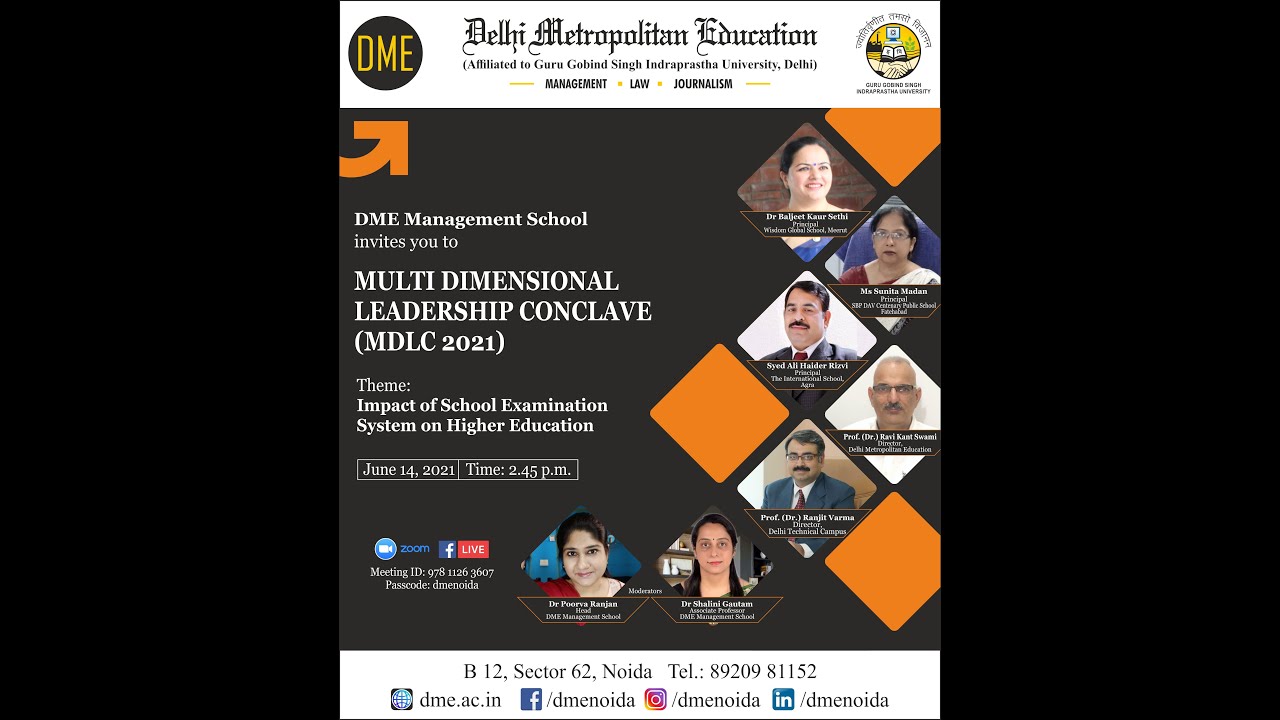 DME Management School organised Multidimensional Leadership Conclave (MDLC 2021)