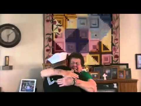 Sailor Home From Leave Photobombs Grandmother