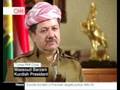 Kurdenführer Massud Barzani im Gespräch