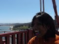 on the Golden Gate Bridge on the Golden Gate Bridge