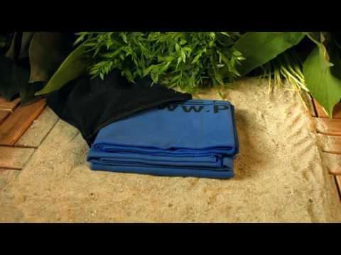 Mikrofaser-Duschtuch 140 x 70 cm, blau