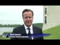 le premier ministre britannique david cameron, h�te du sommet du g8, pr�sente l'agenda politique des discussions. dur�e 00:49.