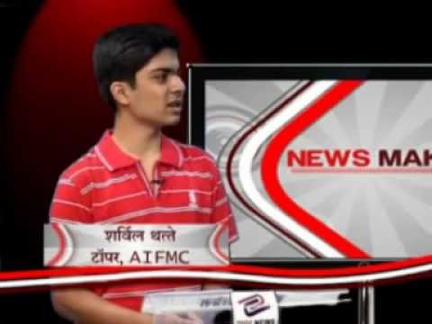 thatte - Sharvil Thatte, Topper , newsmakers @ DIGI NEWS Indore with Prakash Hindustani.