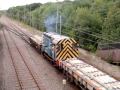 25/08/09 08956 Dragging 'S Stock' out of Asfordby (Old Dalby Test Track)