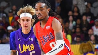nba allstar celebrity game 2018! quavo vs justin bieber! quavo wins mvp! nba allstar celebrity game 2018! quavo vs justin bieber! quavo wins mvp!