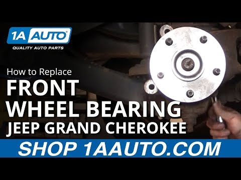 How To Install Replace Front Wheel Hub Bearing Jeep Grand Cherokee 99-04 PART 2 1AAuto.com