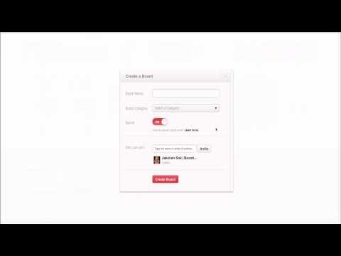 how to private pinterest board