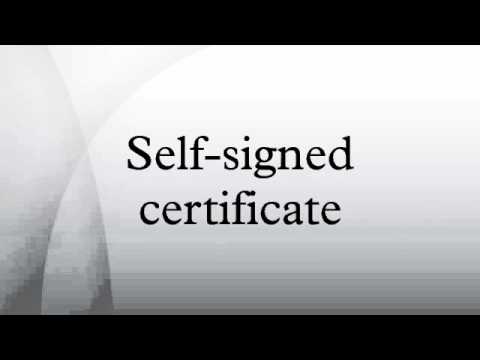 how to self attest a certificate